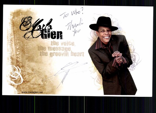 Marla glen autogrammkarte - glen,